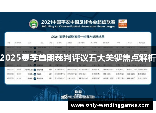 2025赛季首期裁判评议五大关键焦点解析 2025赛季首期裁判评议五大关键焦点解析